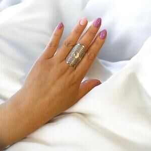 Bohemian Spiral Filigree Sterling Silver Ring Size 4.5